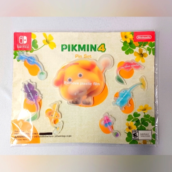 Nintento Switch Pickman 4 Characters Pin Set NWT (7 pcs) Not Available In Stores - Picture 1 of 3
